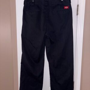 Dickies Black Worker Crop Roll Hem Pants 15/32